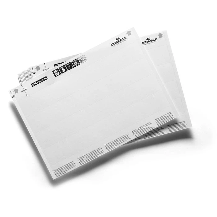 Durable Einsteckschilder 804102 Label Refill, Für Beschriftungsfenster, 200 X 30mm, 80 Stück 3 Durable Einsteckschilder 804102 Label Refill, Für Beschriftungsfenster, 200 X 30mm, 80 Stück