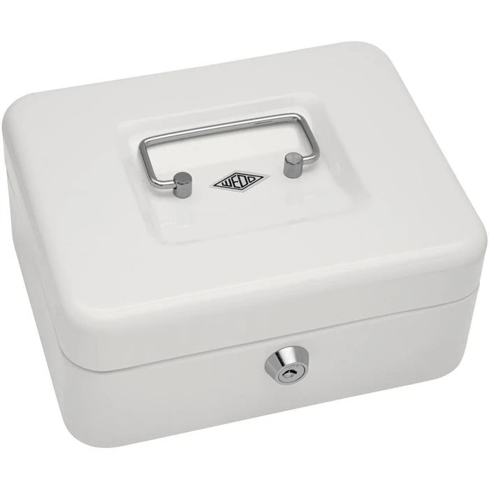 Wedo Geldkassette 145200X, Größe 2, Weiß, 20 X 9 X 16 Cm, 5 Münzfächer 4 Wedo Geldkassette 145200X, Größe 2, Weiß, 20 X 9 X 16 Cm, 5 Münzfächer – Bild 2