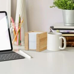 Relaxdays Zettelbox Bambus, Braun, Gefüllt Mit 900 Notizzetteln, Holz -Leitz Shop f49644339245553b28c941d089fed0eb512f5597 zettelbox relaxdays bambus braun