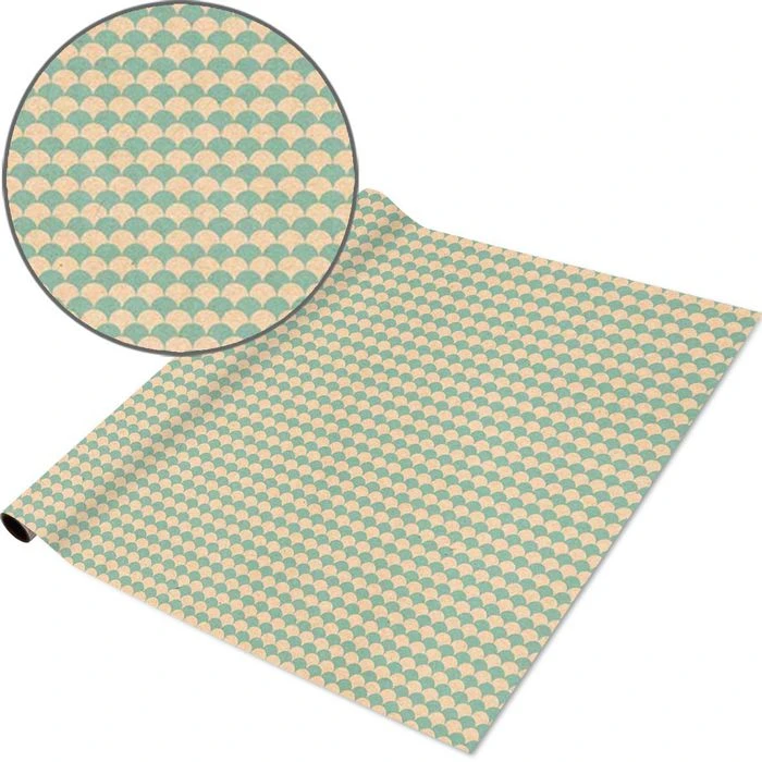 Clairefontaine Geschenkpapier Tiny Rolls 223824C, Schuppenmuster Grün, 35cm X 5m 4 Clairefontaine Geschenkpapier Tiny Rolls 223824C, Schuppenmuster Grün, 35cm X 5m – Bild 2