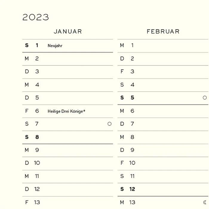 Leuchtturm1917 Buchkalender Wochenkalender, 1 Woche Auf 2 Seiten, Hardcover, Port RedA5 8 Leuchtturm1917 Buchkalender Wochenkalender, 1 Woche Auf 2 Seiten, Hardcover, Port RedA5 – Bild 6