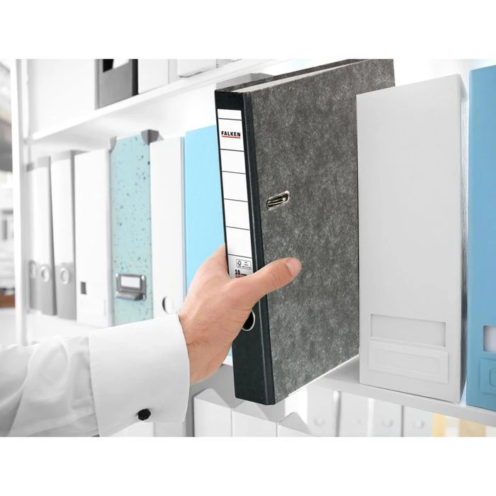 Falken 80022700 Ordner, A4, Schmal, Karton, Schwarz 4 Falken 80022700 Ordner, A4, Schmal, Karton, Schwarz – Bild 3