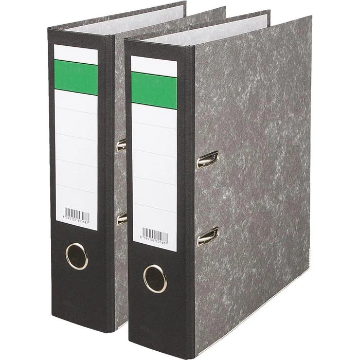 Böttcher-AG Ordner, A4, Breit, 80mm, Karton, Schwarz, Wolkenmarmor 3 Böttcher-AG Ordner, A4, Breit, 80mm, Karton, Schwarz, Wolkenmarmor