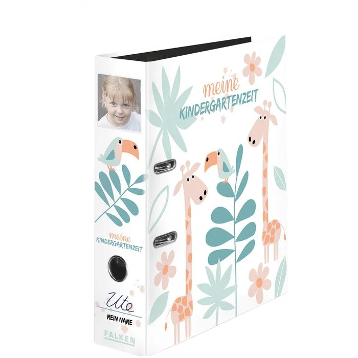 Falken Ordner 22001184 Meine Kindergartenzeit, A4, Karton, 8cm, Motiv Dschungel 3 Falken Ordner 22001184 Meine Kindergartenzeit, A4, Karton, 8cm, Motiv Dschungel