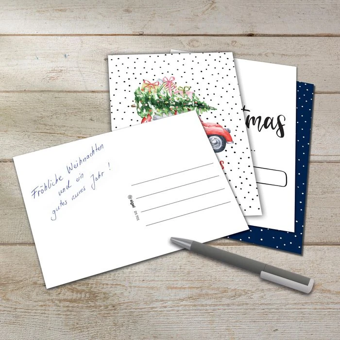 Sigel Weihnachtskarte DS701 Colourful Christmas, A6 Postkarten, Sortiert, 24 Stück 4 Sigel Weihnachtskarte DS701 Colourful Christmas, A6 Postkarten, Sortiert, 24 Stück – Bild 2